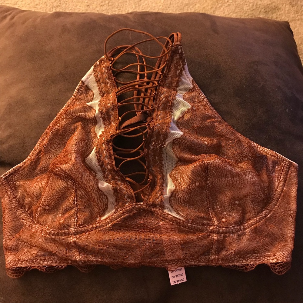 Pink neck bralette